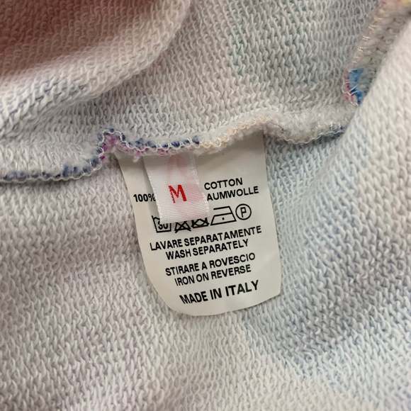 WALTER VAN BEIRENDONCK AW19 Multi Color Drip Print Hooded Sweatshirt - Picture 4 of 5